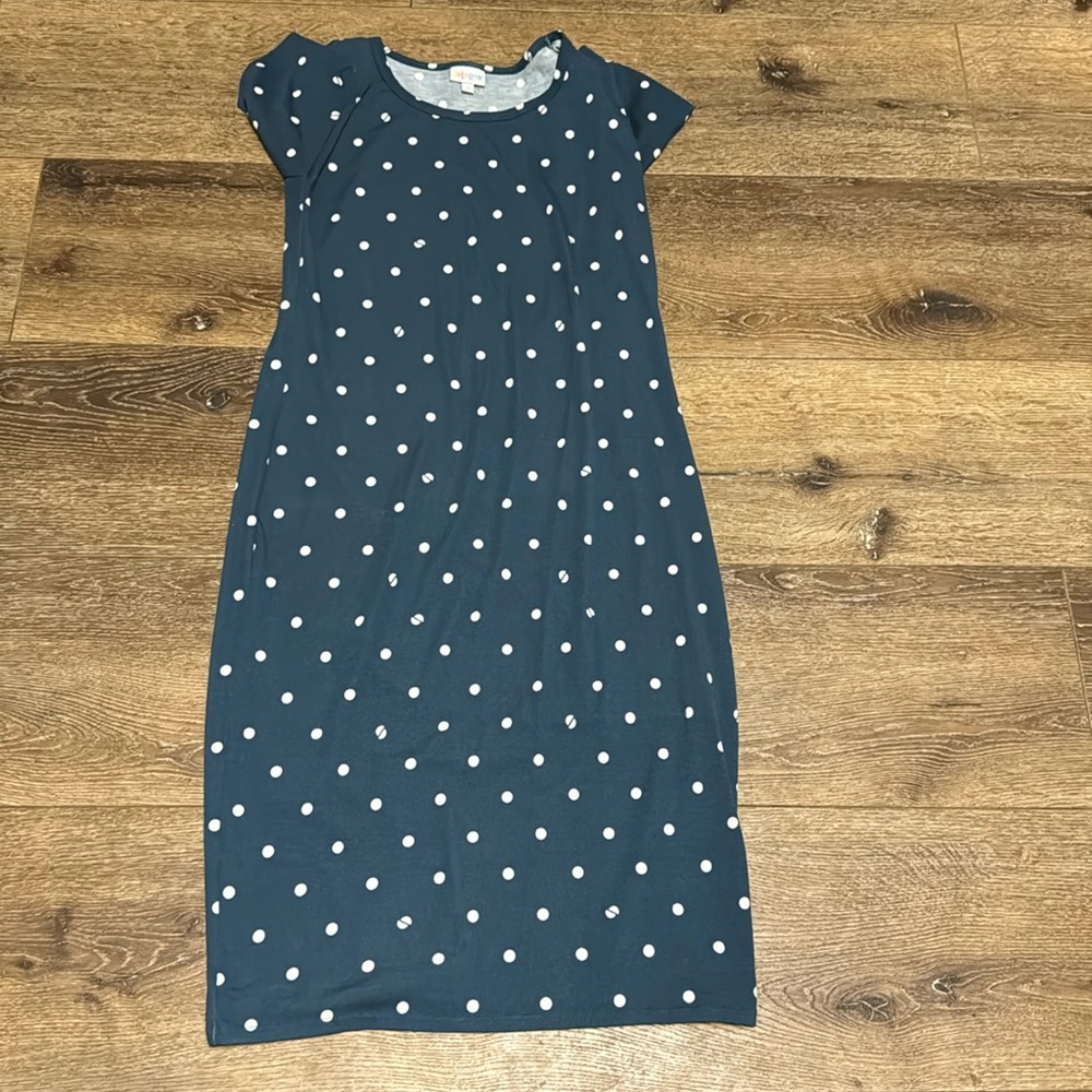 LuLaRoe blue dress medium